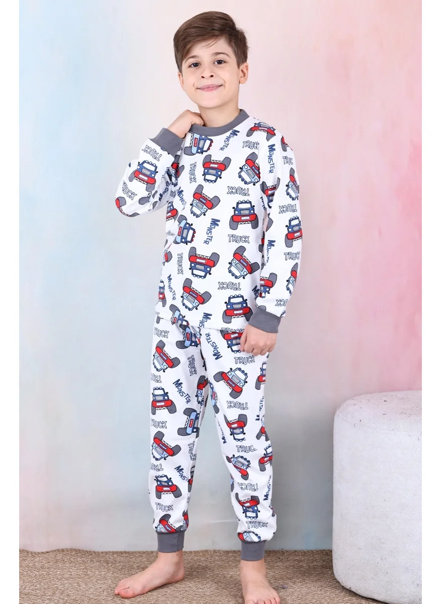 Mutlu City Boy/Baby 100% Cotton Pajama Set 1850-SMOKE