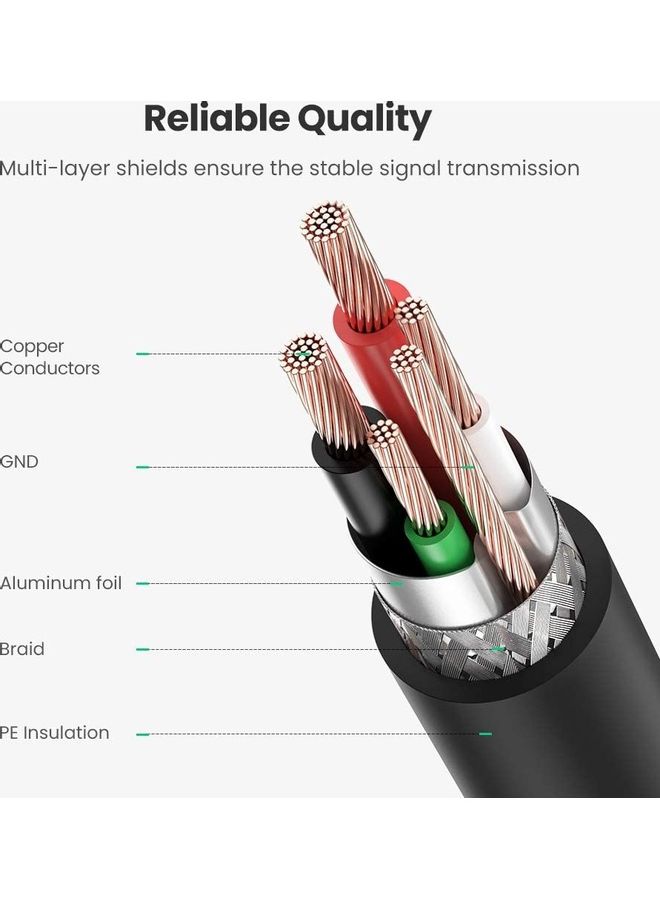 يو جرين كابل طابعة وماسح ضوئي بمنفذ USB 2.0  من Type A ذكر إلى Type B ذكر أسود - Image 5