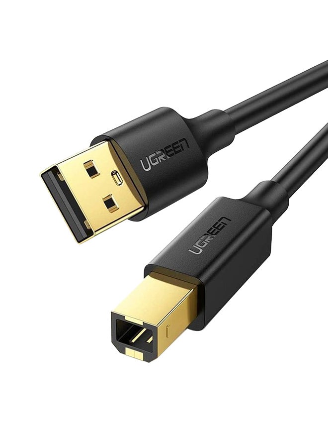 يو جرين كابل طابعة وماسح ضوئي بمنفذ USB 2.0  من Type A ذكر إلى Type B ذكر أسود - Image 1
