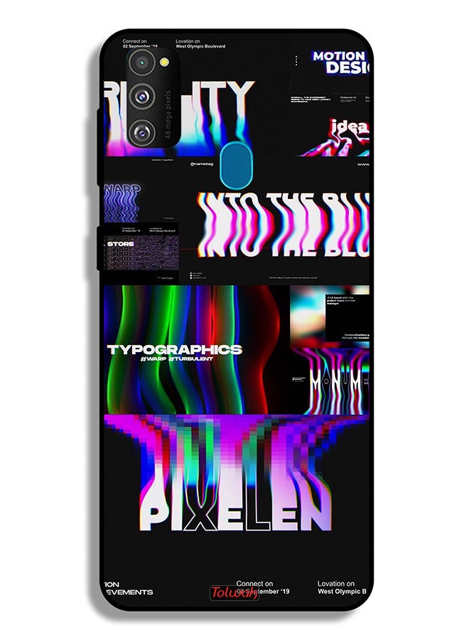 Tolwak Samsung Galaxy M30s Protective Case Cover Motion Design - Image 2