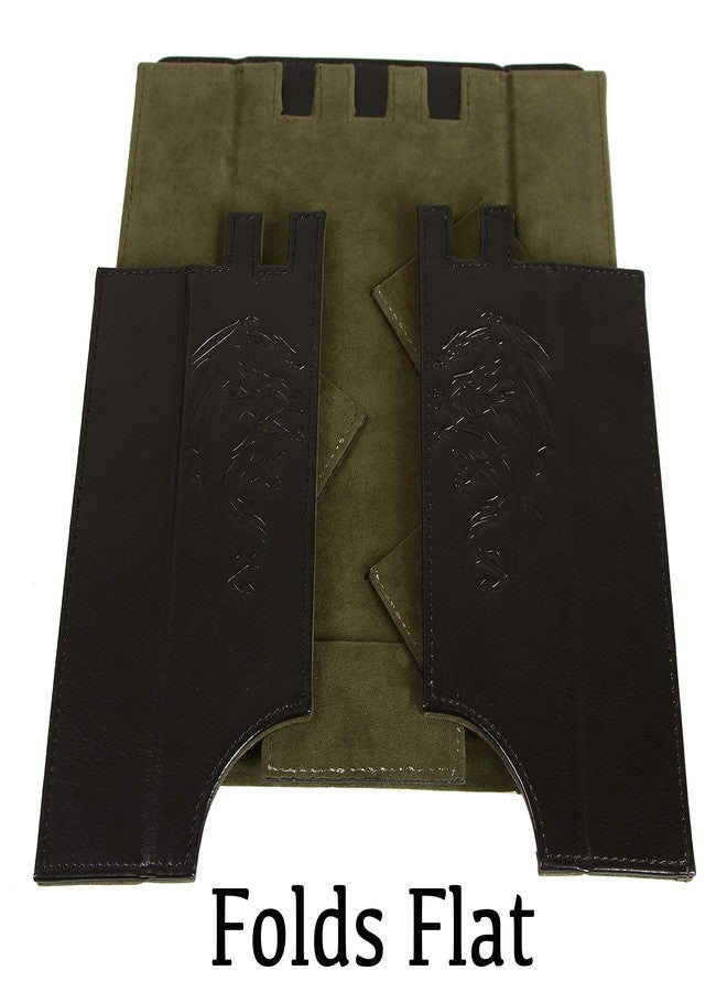 Forged Dice Co. Draco Castle Foldable Dice Tray and Dice Tower - Foldable DND Dice Tray and Dice Rolling Tray Tower - Perfect for Dungeons and Dragons RPG and Tabletop Gaming - Green - Image 5