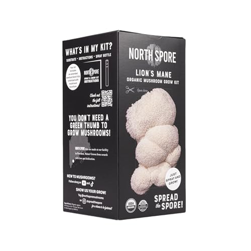 North Spore Organic Lion's Mane Mushroom Spray & Grow Kit (4 lbs) | USDA-Certified Organic, Non-GMO, Beginner-Friendly & Easy to Use | Handmade in Maine, USA - Image 5
