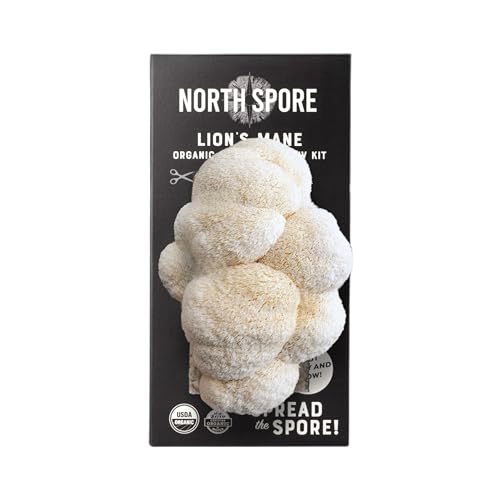 North Spore Organic Lion's Mane Mushroom Spray & Grow Kit (4 lbs) | USDA-Certified Organic, Non-GMO, Beginner-Friendly & Easy to Use | Handmade in Maine, USA - Image 1