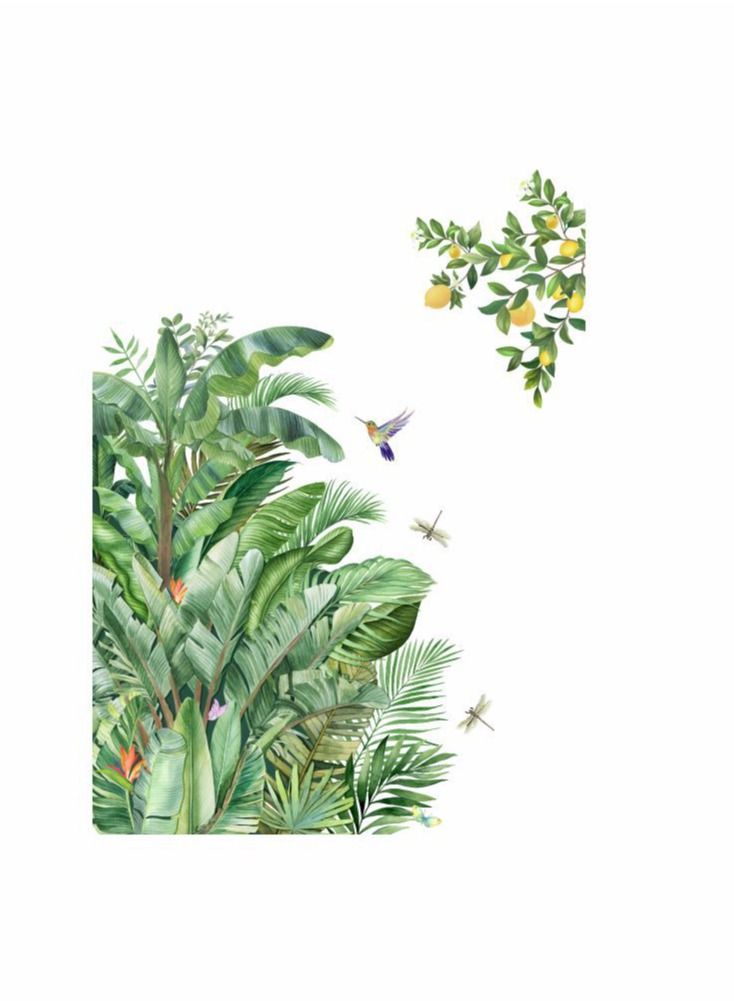 Bluejw Plant Wall Stickers Perfect For Bedrooms Living Room And Bathroom  - Image 1