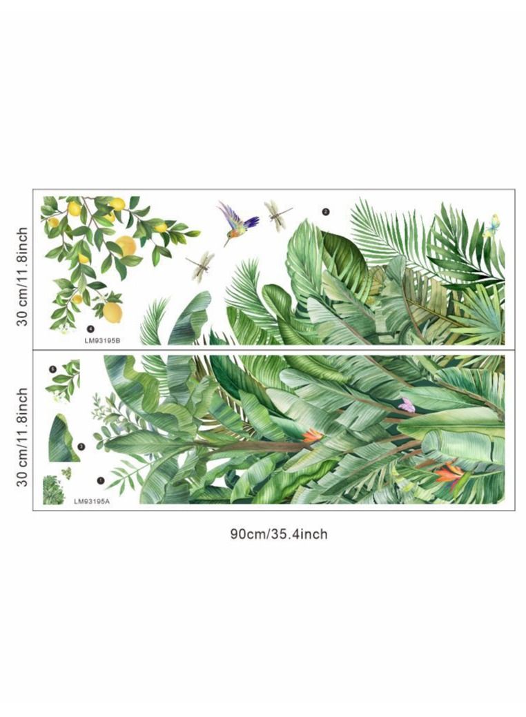 Bluejw Plant Wall Stickers Perfect For Bedrooms Living Room And Bathroom  - Image 3