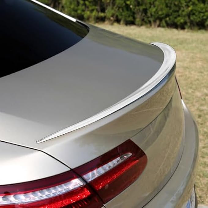Nurnesy Universal 46-Inch White Rear Trunk Lip Spoiler - Adhesive Tail Wing for Enhanced Exterior Style - Image 4