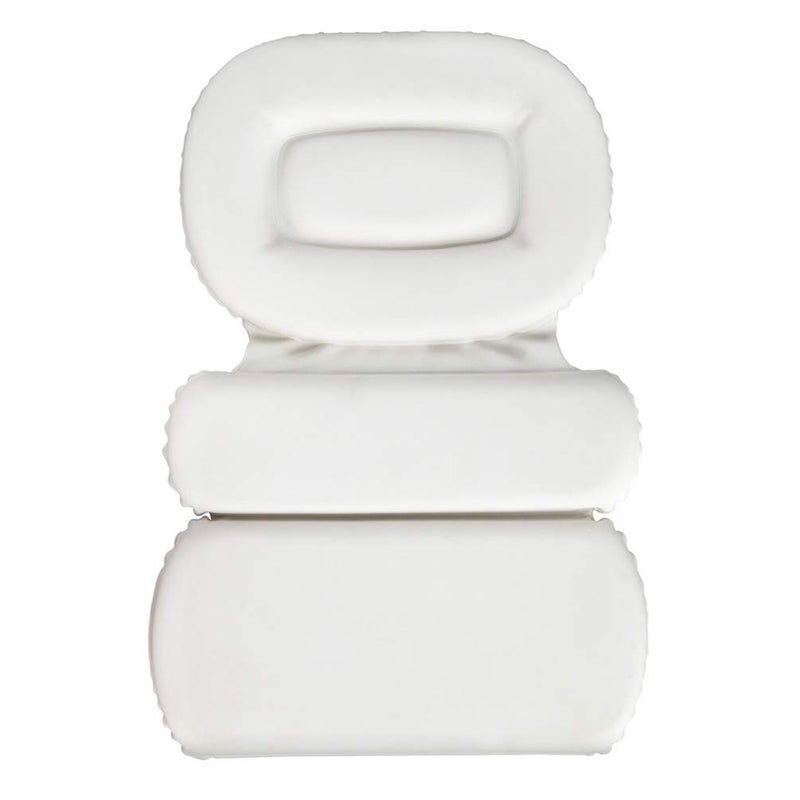 cheekyglo Spa Bath Pillow Bathtub Pillow Rest Cushion for Tub Neck and Back Support (White) - Image 1