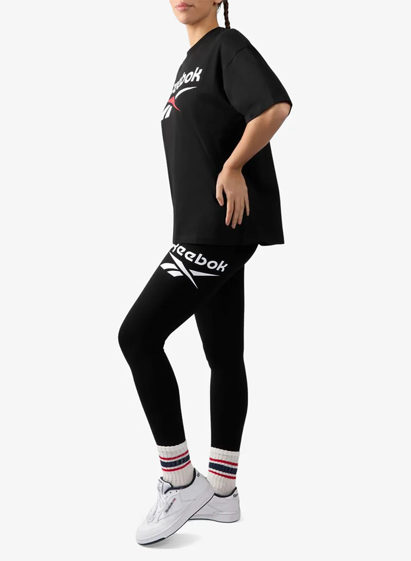 Reebok  Identity 2 Color Large Logo Relaxed T-Shirt for Women | Best Price UAE