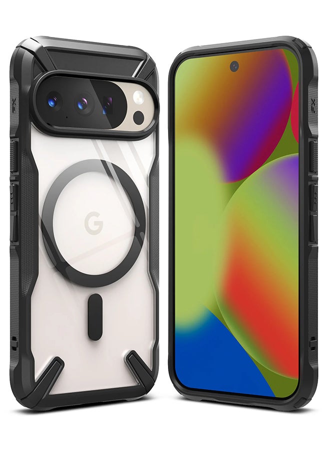 Fusion-X Magnetic Case For Google Pixel 10 / 10 Pro Case Cover, Strong Magnet, Anti-Fingerprint Rugged Shockproof Protective Phone Cover - Black BLACK