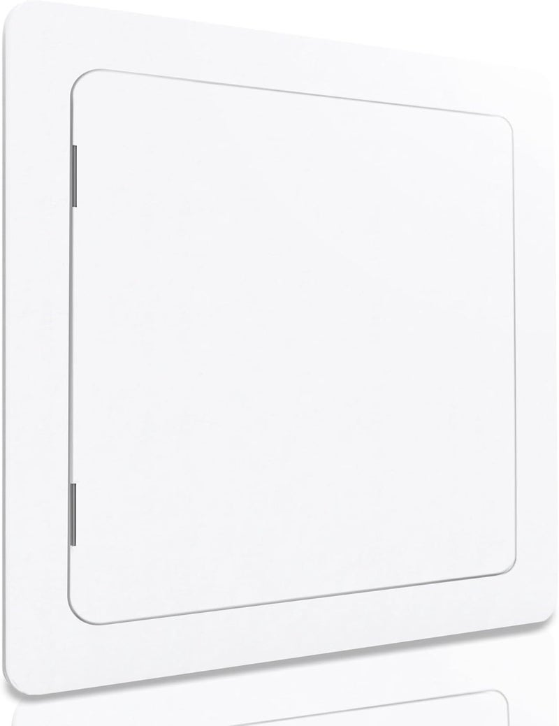 Morvat Access Panel 12x12 Inch for Drywall & Ceiling with Door, Heavy-Duty Durable ABS Plastic & Easy Install Access Box, Wall Hole Cover Plate for Plumbing & Electrical Cables & Wiring, White - Image 1