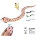 FauKait Remote Control Snake Toy RCRobot Electric Snake Toy Fast Moving of Fake Rattlesnake Christmas Halloween Toys Party Favor Gifts Joke Prank for Kids BoysBrown - Image 3