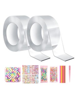 Daytoyz Tape Kit Double Sided Tape Bubble Blowing Tape Elastic DIY Craft Kit Fit for Party Favors Gifts Supplies Tape 2 Roll  - Image 1