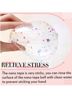 Daytoyz Tape Kit Double Sided Tape Bubble Blowing Tape Elastic DIY Craft Kit Fit for Party Favors Gifts Supplies Tape 2 Roll  - Image 2