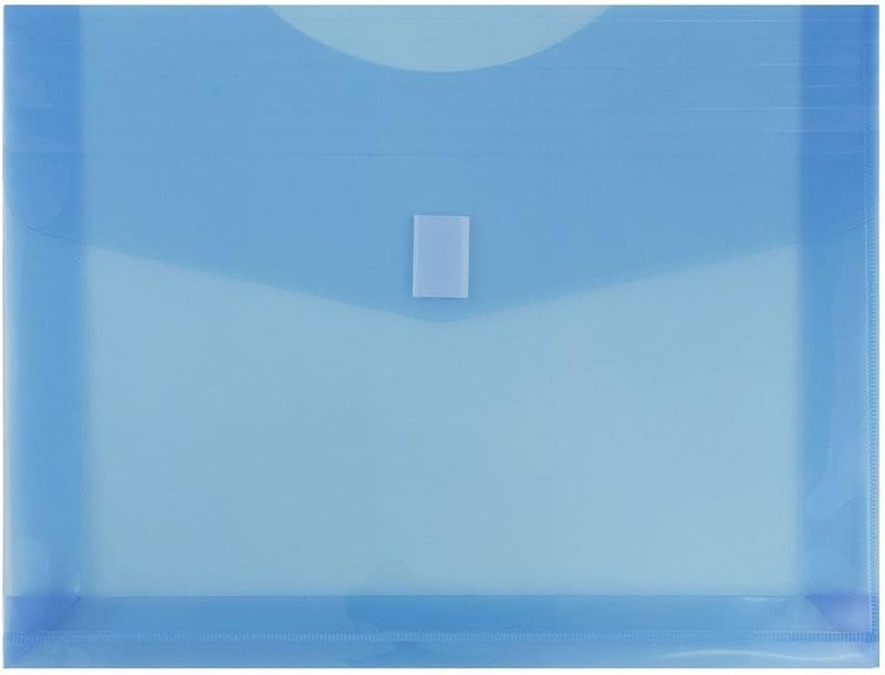 JAM Paper Plastic Expansion Envelopes with Hook & Loop Closure - Letter Booklet - 9 3/4 x 13 with 2 Inch Expansion - Assorted Colors - 6/Pack - Image 4