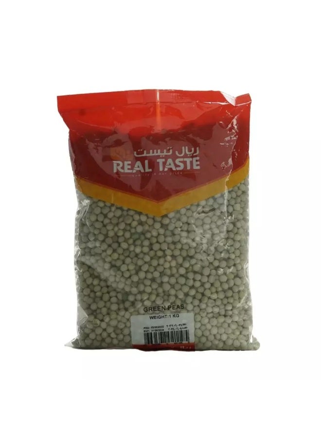 Real Taste عبوة بازلاء خضراء بطعم حقيقي - 1 كجم - Image 1