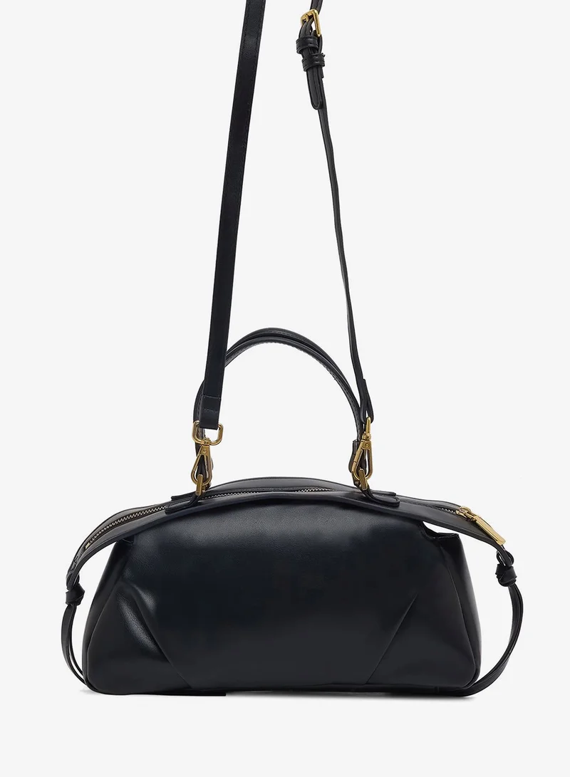 ELLA scrunched crossbody with top handle