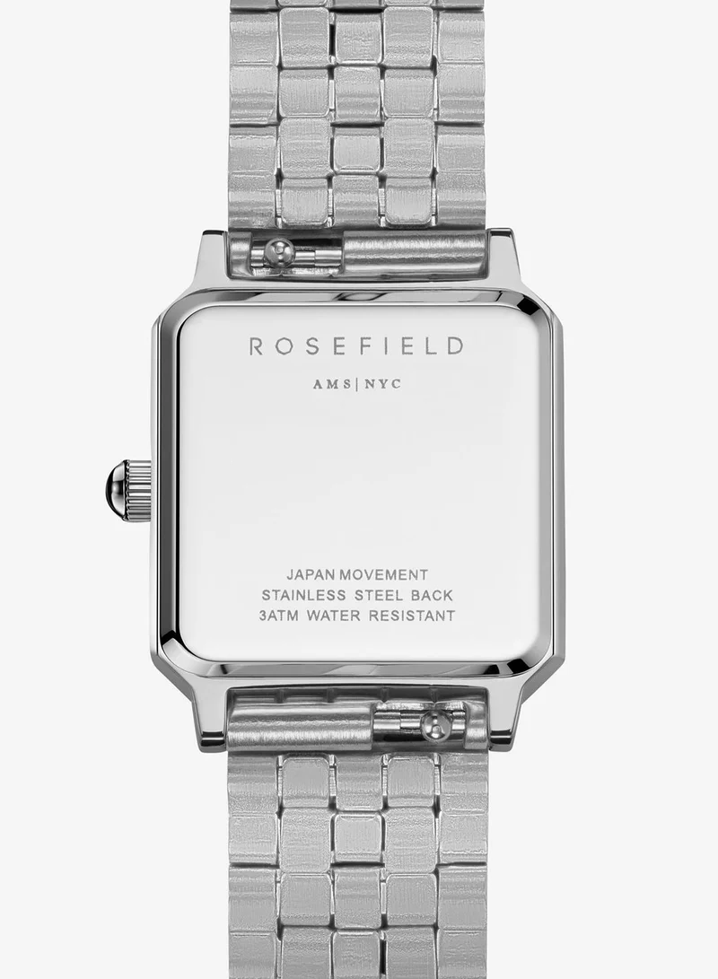 Rosefield  Rosefield The Boxelle White dial Silver Steel Strap Women Watch, BWSSS-B02 for Women | Best Price UAE