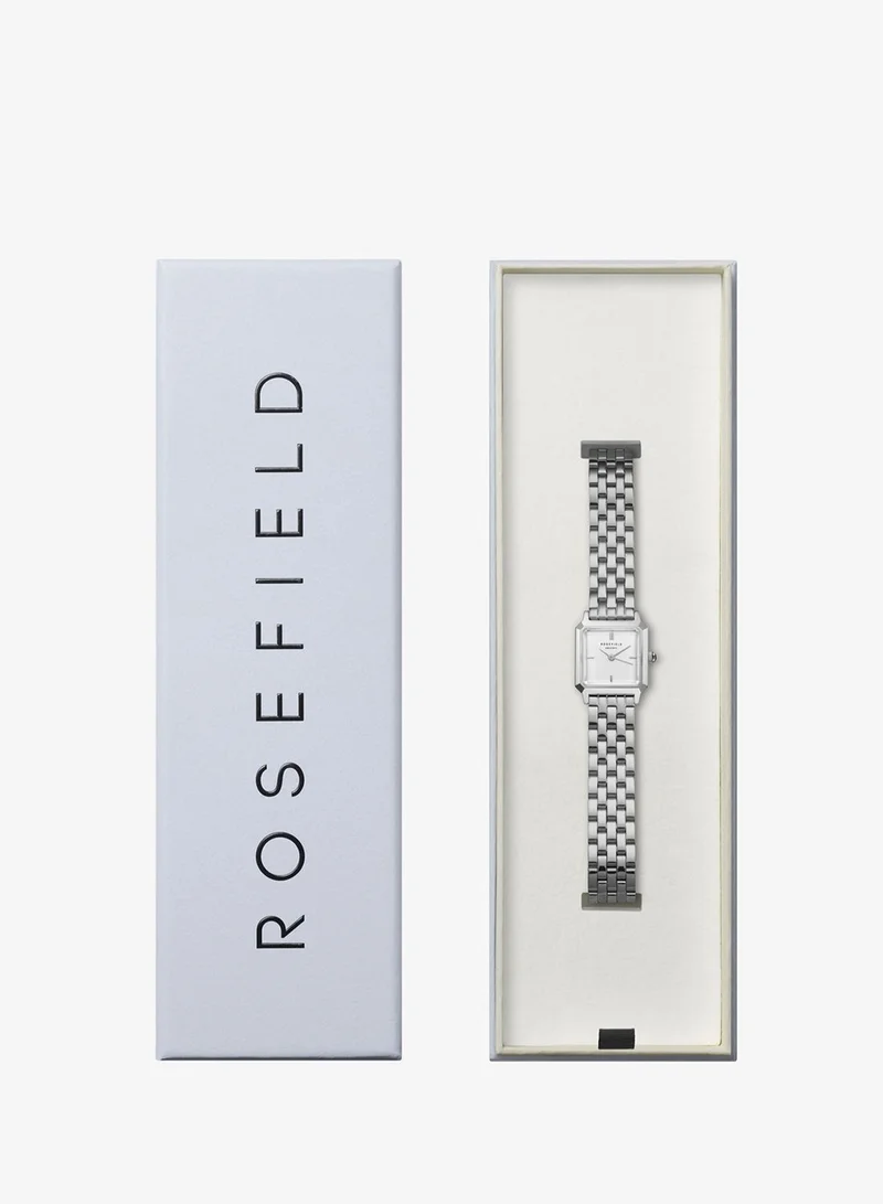 Rosefield  Rosefield The Boxelle White dial Silver Steel Strap Women Watch, BWSSS-B02 for Women | Best Price UAE