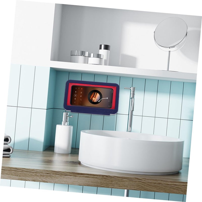 Bathroom Phone Holder Fog Shower Phone Box Punch Wall Mount Touchscreen Compatible for Watching Videos While Bathing - Image 5