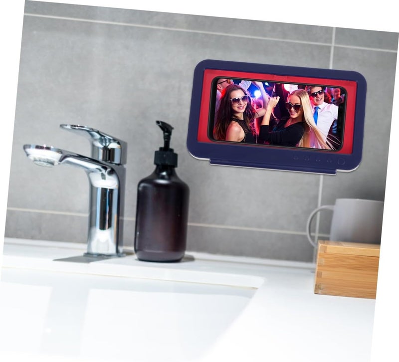 Bathroom Phone Holder Fog Shower Phone Box Punch Wall Mount Touchscreen Compatible for Watching Videos While Bathing - Image 4