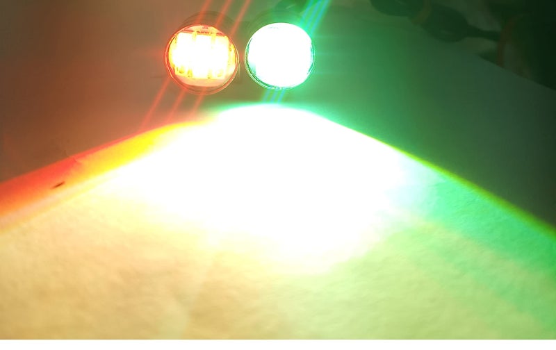 SHOP4U Waterproof Motorcycle Led Strobe Lights Flash Warning Brake Light Lamp Compatible Compatible with All Motorbikes and Cars (1 Pair) (Multi-Color) - Image 3