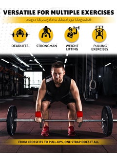 DPTER Lifting Wrist Straps Gym Wristbands for Weightlifting Pull Ups and Strength Training 2Pcs  - Image 4