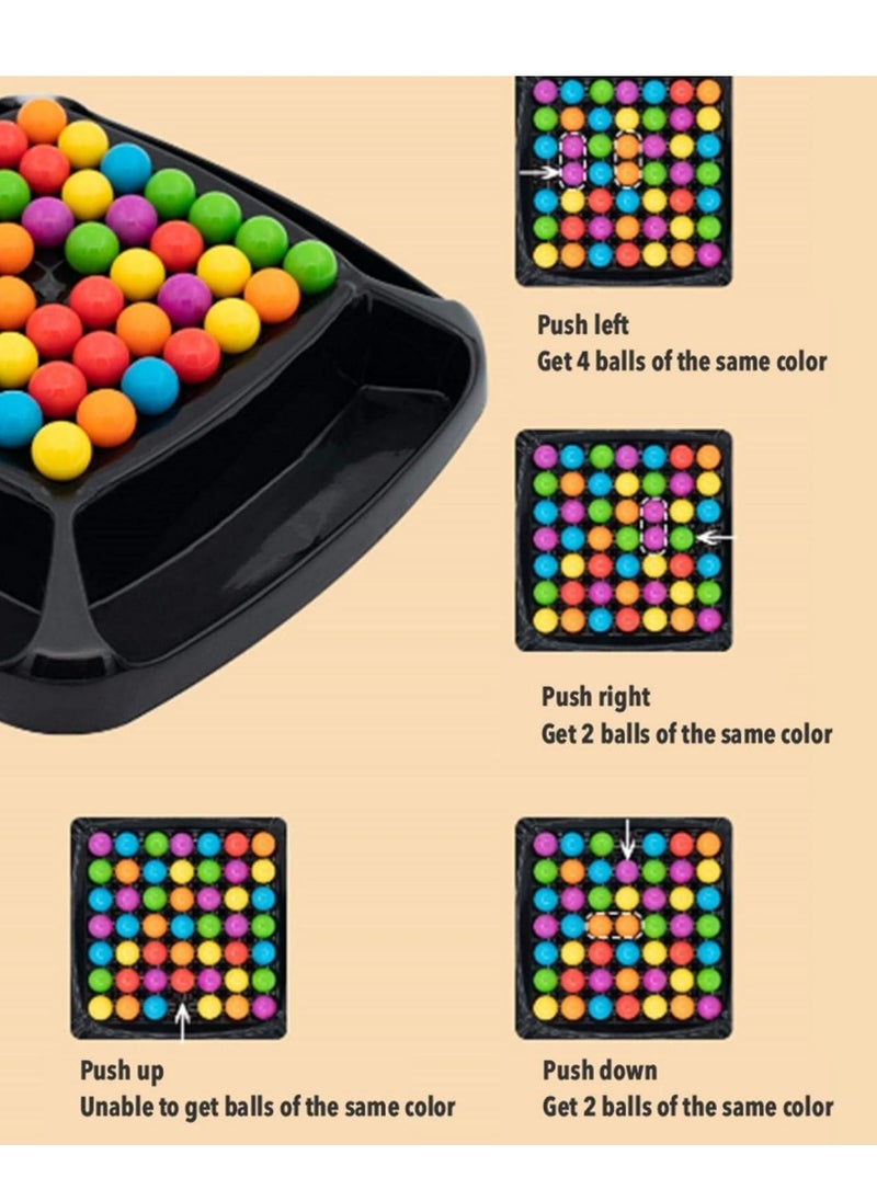 WAOKN - Rainbow Ball Elimination Game Rainbow Puzzle Magic Chess Toy Kid Parent Interaction Family Game Toy Set Rainbow Ball Matching Game For Kid Parent To Play Together - Image 1