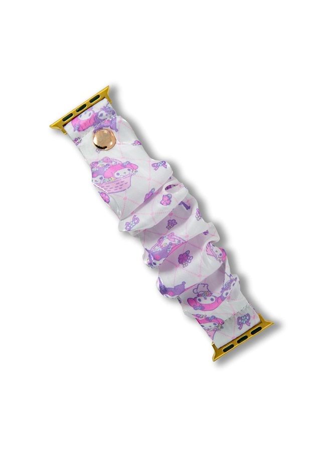 Sonix x Sanrio Scrunchie Watch Band Compatible with ﻿Apple Watch 41mm / 40mm / 38 mm - My Melody - Image 2