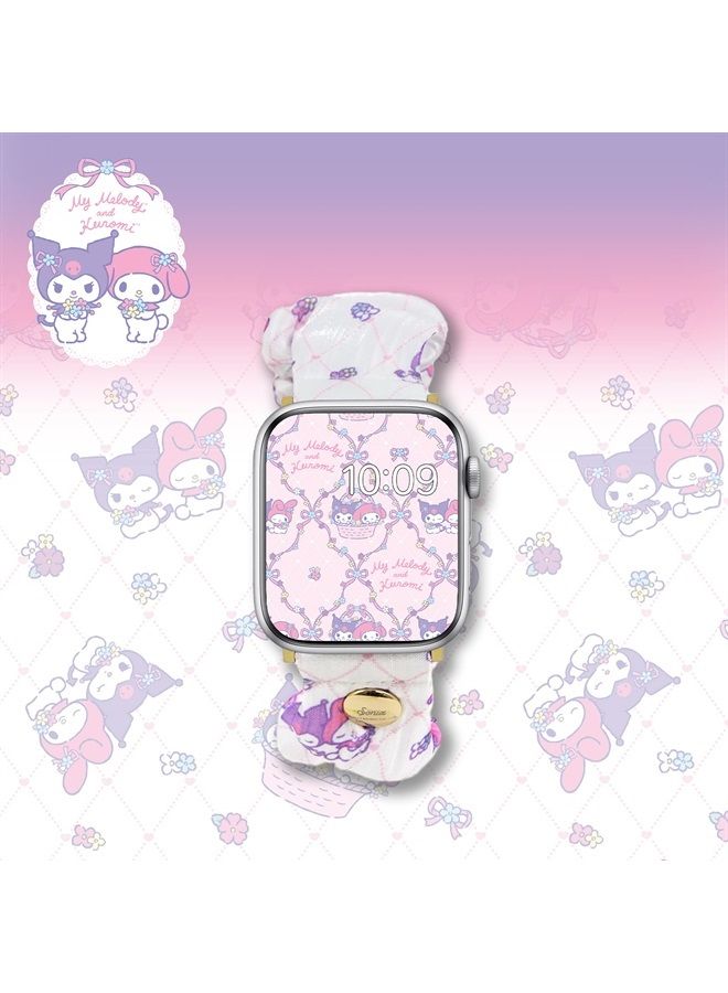 Sonix x Sanrio Scrunchie Watch Band Compatible with ﻿Apple Watch 41mm / 40mm / 38 mm - My Melody - Image 4