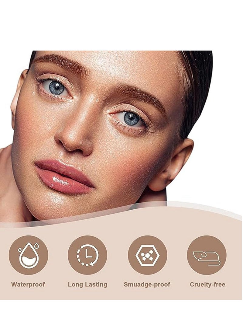 Excefore Liquid Eyebrow Pen, Eye Makeup Eyebrow Pen, Microblade Pen for Eyebrows, Liquid Waterproof Eyebrow Pencil, Natural Looking Brows Effortlessly, Stays on 24H (Natural Black) - Image 5