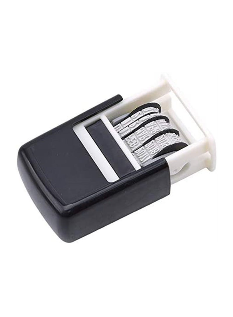 Mini Date printer, Economy Date Stamper, Self-Inking Date Seal Stamp, Great for Shipping, Receiving, Expiration and Due Dates Black - Image 3