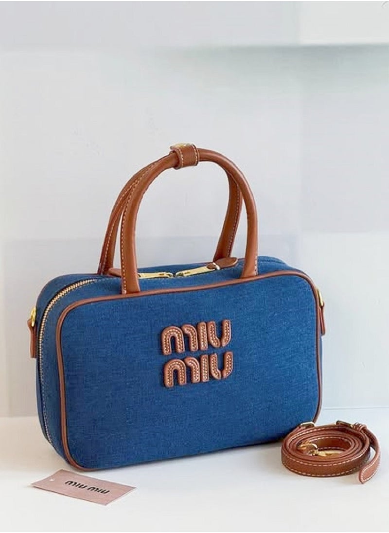 Miu Miu - Canvas top-handle bag - Image 1