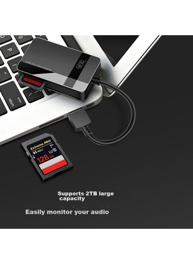 Chuanyu Usb 3.0 High-speed Sd/tf/cf/ms Card Multi-function All-in Card Reader Supports Dslr Camera Storage Cards, Dash Cam, Drone, Computer, And Smartphone Memory Cards - Image 2