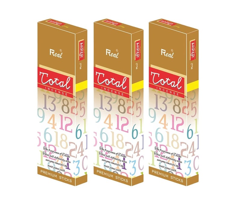 Real Total Premium Agarbatti-90gms Each (Pack of 3) with agarbatti stand - Image 2