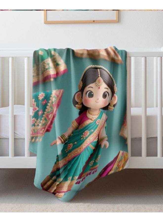 عام بطانية رقيقة من الفانيلا الكرتونية للأطفال والرضع (دافئة ومريحة، ومناسبة للنوم والألعاب) 70 سم * 100 سم - Image 3