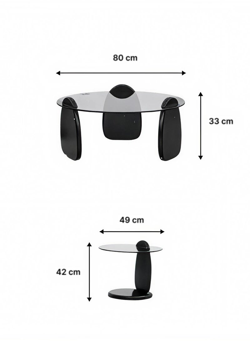 Concent Glass Service Table Set - Image 4
