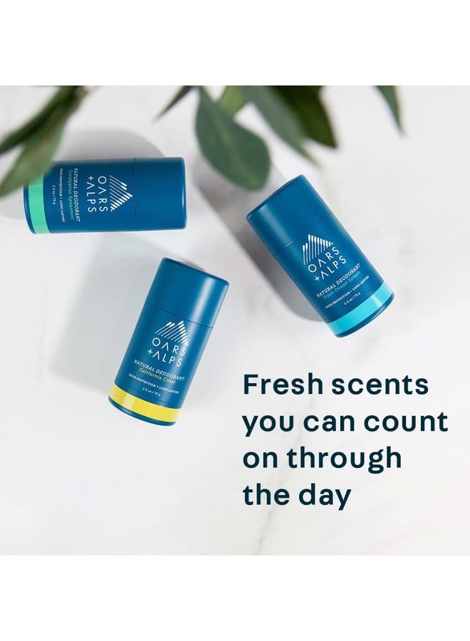 Oars + Alps مزيل عرق خالي من الألمنيوم للرجال والنساء، مختبر من قبل أطباء الجلد، مصنوع من مكونات نظيفة، حجم سفر، رائحة المحيط المنعشة، عبوة واحدة، 2.6 أونصة - Image 3