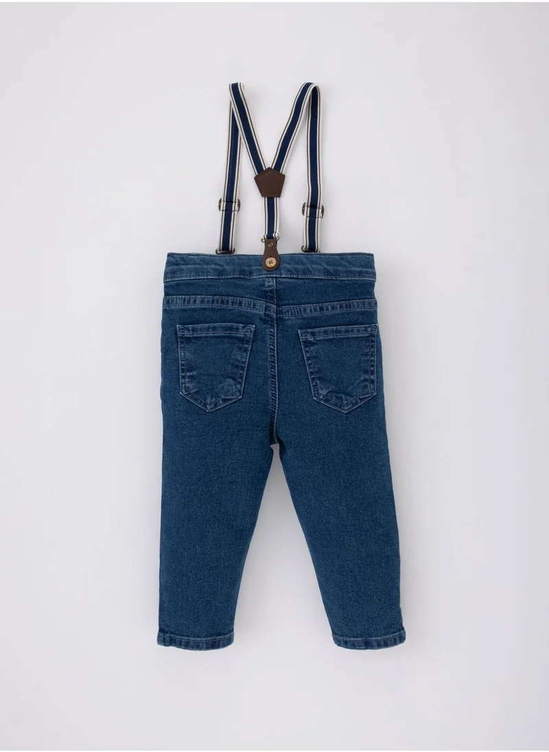 DeFacto Baby Boy Jean Trousers Suspender 2 Piece Set