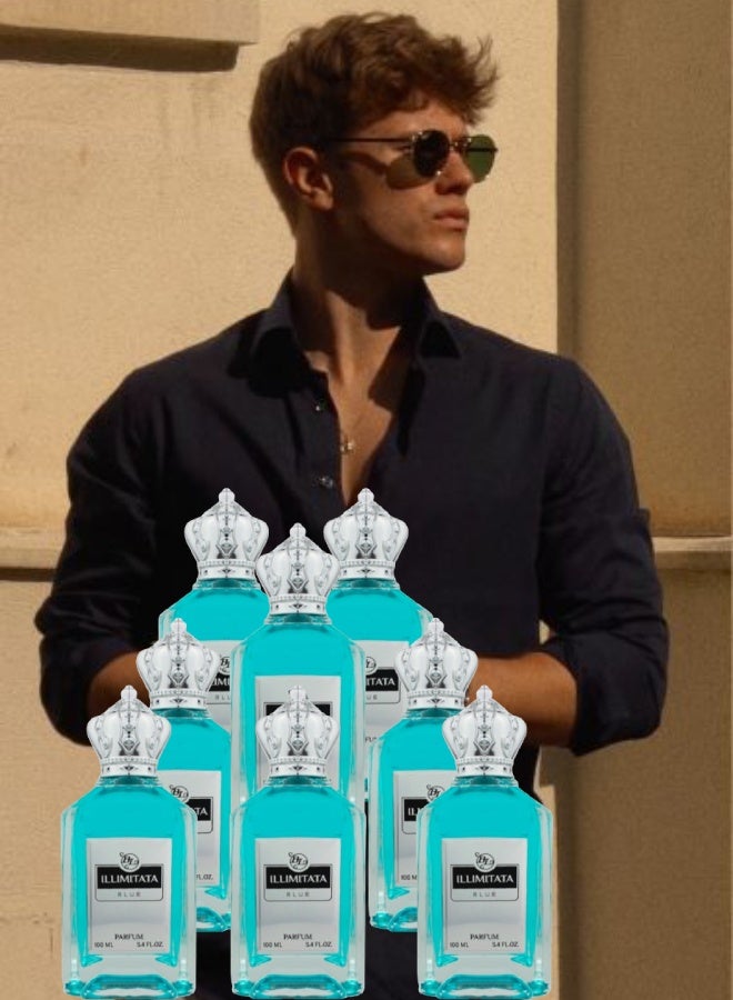 BL 8 Pieces illimitata Blue Perfume 100ML - Image 1