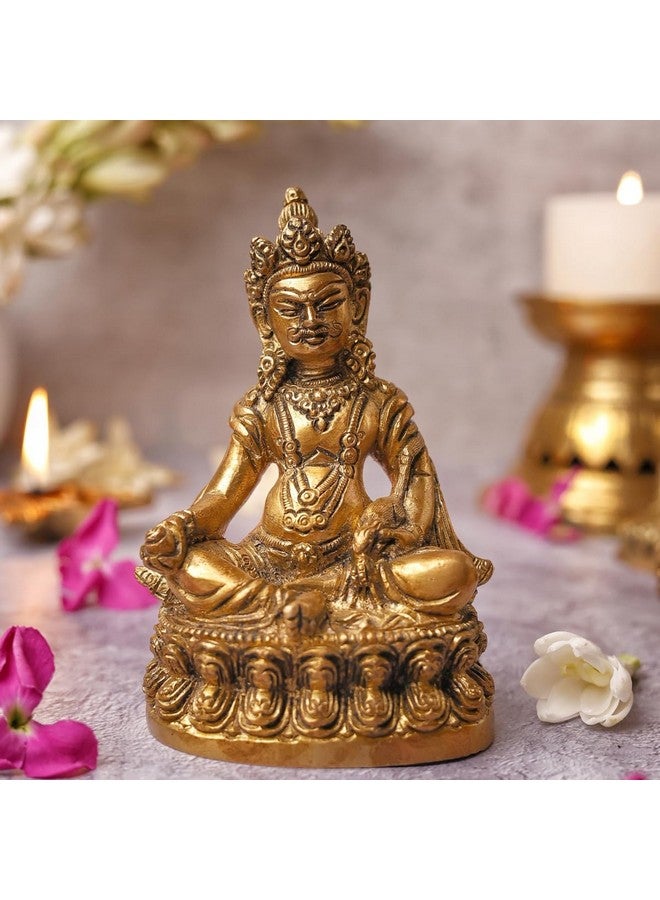 The Advitya تمثال كوبر النحاسي أدفيتيا لفاستو | تمثال كوبر النحاسي | تمثال كوبر | تمثال كوبر للثروة والازدهار، العبادة، المعبد، المنزل، المكتب، الأعمال، هدية حظ سعيد (النموذج 7) - Image 1