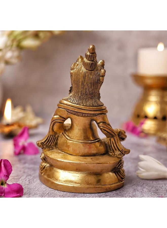 The Advitya تمثال كوبر النحاسي أدفيتيا لفاستو | تمثال كوبر النحاسي | تمثال كوبر | تمثال كوبر للثروة والازدهار، العبادة، المعبد، المنزل، المكتب، الأعمال، هدية حظ سعيد (النموذج 7) - Image 3