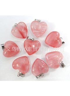 hot sale 16mm heart pendant natural pink crystal stone love pendant heart necklace accessories Diywatermelon red watermelon red - pzsku/ZB1568C60C1D1EC553197Z/45/_/1727185722/4f758726-4156-4a84-b530-5bebca9c6839