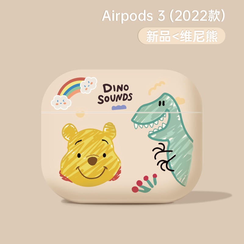 Cute Cartoon Airpods3 Protective Cover Strawberry Bear Suitable For Apple Wireless Bluetooth Headphone Case 1/2 Generation Soft Case - Image 1