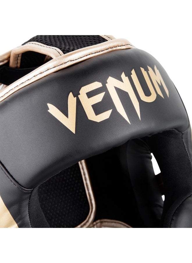 VENUM Elite Headgear-Black/Gold - Image 4
