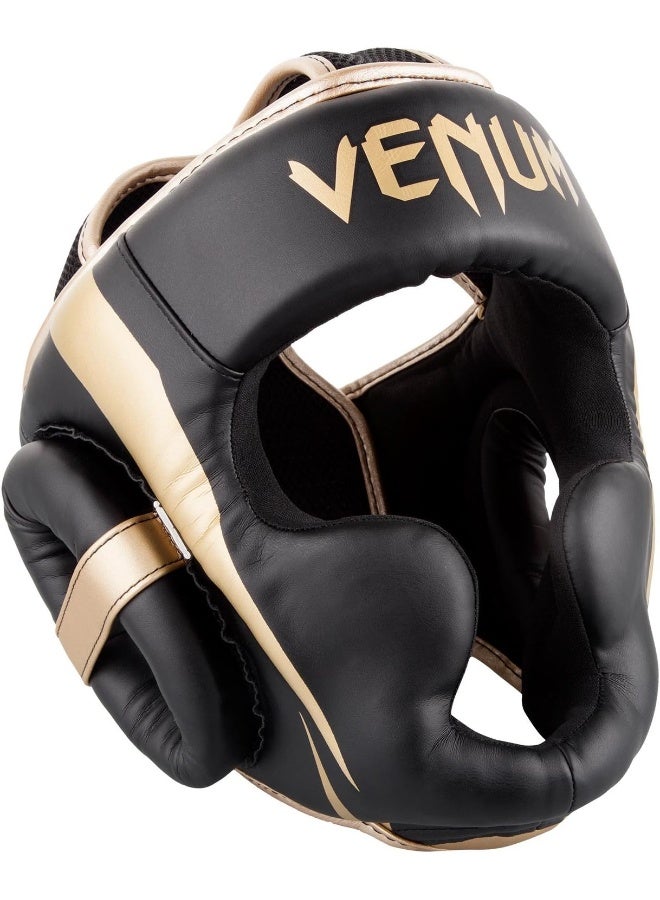 VENUM Elite Headgear-Black/Gold - Image 1