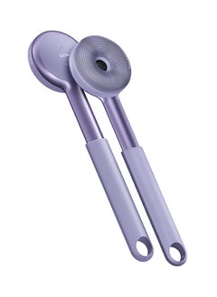 GESKE GESKE Sonic LED Full-Body Brush | 9-in-1  | Smart Body Cleansing Device with Silicone Brush & Age-Defying Red Light Therapy Treatment -Minimizes Wrinkles, Tones and Eases Back Acne- Purple  - Image 4