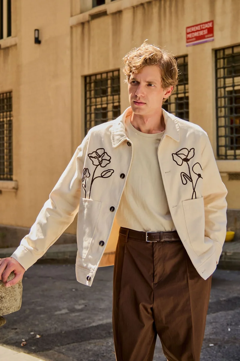 Danger Danger Structured Long Sleeve Front Opening Jacket