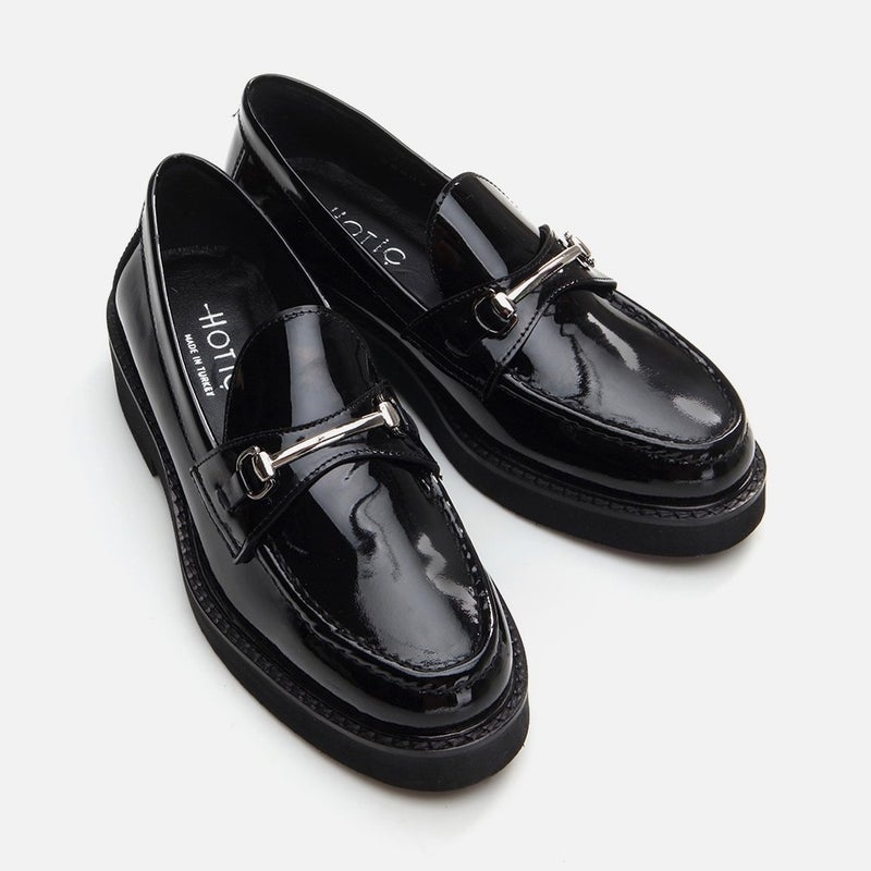 Hotiç 01AYH291740A100 GENUINE Leather Black Women's Loafer  - Image 3
