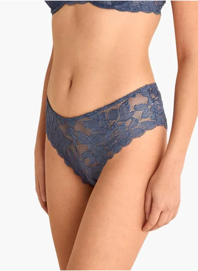 فاف Set of 3 - Lace Detail Briefs