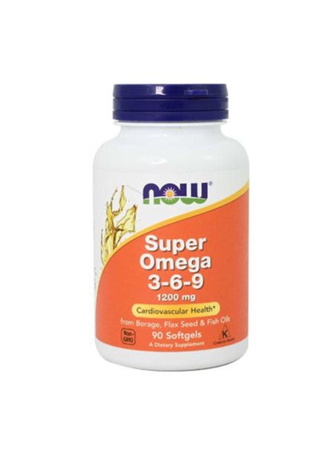 Super Omega 3 6 9 1200 mg Cardiovascular Health 90 Softgel